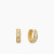 David Yurman Gold White Diamond Renaissance Cable Earrings