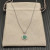 David Yurman Sterling Silver 17.8mm Round Pav&Atilde;&copy; Malachite Necklace