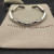 David Yurman Silver 5mm Single Row Diamond Cuff Bracelet