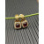 David Yurman Gold Red Pav&Atilde;&copy; Square Cable Drop Earrings