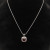 David Yurman 7mm Square Red Diamond Pendant Necklace