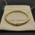 David Yurman 6.2mm Gold Pav&Atilde;&copy; Hook Clasp Engraved Wave Bracelet