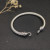David Yurman 5mm Sterling Silver Hook-End Cable Cuff Bracelet