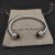 David Yurman 7mm Brown Diamond-Set Cable Cuff Bracelet
