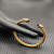 David Yurman Gold 5mm Five-Row Cable Bracelet with Purple Pav&Atilde;&copy;