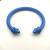 David Yurman 7mm Deep Blue Colorful Enamel Cuff Bracelet, Fits Wrist Size 16cm - 20cm