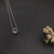 David Yurman 8mm Purple Gemstone Four-Prong Pendant Necklace
