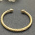 David Yurman 5mm Gold Pav&Atilde;&copy; Diamond Round Cuff Bracelet, Fits Wrist Size 16cm - 20cm