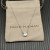 David Yurman Sterling Silver 8mm Four-Prong White Diamond Necklace Adjustable 42+3+3cm