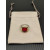 David Yurman Gold and Silver 14mm Square Red Diamond Ring