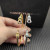 David Yurman Gold 3mm Pav&Atilde;&copy; Hook-End Bangle Bracelet