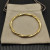 David Yurman 4.4mm Gold Small Infinity Interwoven Bangle Bracelet