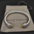 David Yurman 7mm Gold and Silver Cable Cuff Bracelet with Pav&Atilde;&copy;-Set Round End Caps
