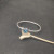 David Yurman 3mm Cable Wire Square Blue Diamond Bangle Bracelet