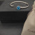 David Yurman 3mm Blue Diamond Cable Cuff Bracelet