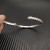 David Yurman 6.2mm Sterling Silver Engraved Cable Bangle Bracelet