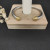David Yurman 5mm Gold-Tone Cable Cuff Bracelet with Smooth Round End Caps