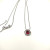 David Yurman 7mm Cable Twist Square Red Diamond Pendant Necklace, 1.5mm Chain, Length 45cm + 5cm