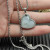 David Yurman Silver Heart White Mother-of-Pearl Necklace, 2mm Chain, 45+5cm Adjustable Length