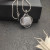 David Yurman 32mm Silver Pav&Atilde;&copy; Diamond Square Cable Necklace