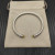 David Yurman 4mm Sterling Silver Yellow Diamond Bangle Bracelet