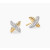 David Yurman Gold X Pav&Atilde;&copy; Diamond Stud Earrings