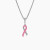 David Yurman Cable Twist Ribbon Pink Ceramic Pendant Necklace, Pendant Size 24.4 x 6.7mm, 1.5mm Chain, Length 45cm + 5cm