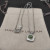 David Yurman 7mm Cushion-Cut Center Stone Necklace Green Diamond