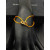 David Yurman Yellow Double Ring Gold Nylon Cord Bracelet