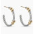 David Yurman Gold and Silver Gold Wire Wrapped Earrings