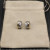 David Yurman Gold and Silver Pav&Atilde;&copy; 14mm Huggie Hoop Earrings