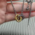 David Yurman Gold and Silver Twisted Cable Double Ring Necklace, 2mm Chain, 45+5cm Adjustable Length