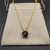 David Yurman 11mm Four-Prong Black Pav&Atilde;&copy; Diamond Necklace