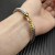 David Yurman 5mm Gold Pav&Atilde;&copy; Hook Head Bracelet