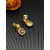 David Yurman Gold Purple Pav&Atilde;&copy; Square Cable Drop Earrings