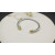 David Yurman 5mm Gold and Silver Cable Cuff Bracelet with Pav&Atilde;&copy;-Set Round End Caps