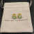 David Yurman 7mm Gold Square Green Diamond Stud Earrings