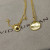 David Yurman Cross Medallion Pendant Necklace Gold