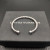 David Yurman 6mm Sterling Silver Round-End Cable Cuff Bracelet