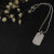 David Yurman Pav&Atilde;&copy; White Diamond Tag Necklace