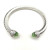 David Yurman 7mm Full Pav&Atilde;&copy; Light Green Diamond-Set End Cap Cable Bracelet