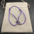 David Yurman Purple Double Ring Sterling Silver Nylon Cord Bracelet