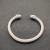 David Yurman 5mm White Colorful Enamel Cuff Bracelet, Fits Wrist Size 16cm - 20cm