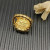 David Yurman 18mm Gold Square Pav&Atilde;&copy; Diamond Ring