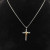 David Yurman Gold and Silver Double X Cross Pendant Necklace