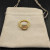 David Yurman Gold Square Champagne Diamond Ring