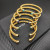 David Yurman 6mm Gold Round-End Cable Cuff Bracelet