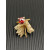 David Yurman Gold 8mm Four-Prong Red Diamond Ring