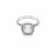 David Yurman Four-Prong Square White Diamond Ring