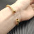 David Yurman 4mm Gold Champagne Diamond Bangle Bracelet